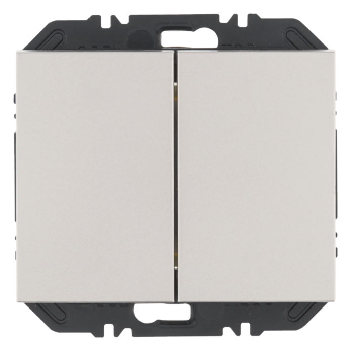 Wall transmitter module Enocean with rocker 2-way, K.5, stainless steel